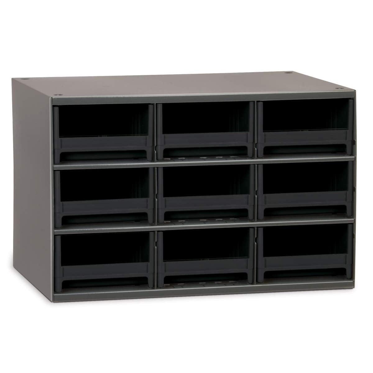 Akro-Mils Steel Garage Storage Cabinet, Small Parts Organizer Metal Cabinet for Hardware, Nails, Screws, Bolts, Nuts, and More, 17" W x 11" D x 11" H, 20-Drawer, Gray Cabinet/Gray Drawers (19320)