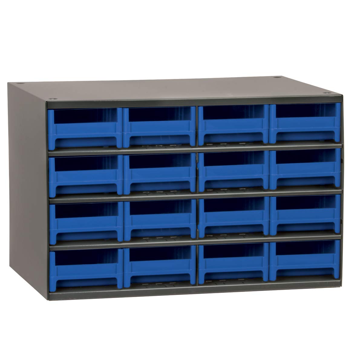Akro-Mils Steel Garage Storage Cabinet, Small Parts Organizer Metal Cabinet for Hardware, Nails, Screws, Bolts, Nuts, and More, 17" W x 11" D x 11" H, 20-Drawer, Gray Cabinet/Gray Drawers (19320)