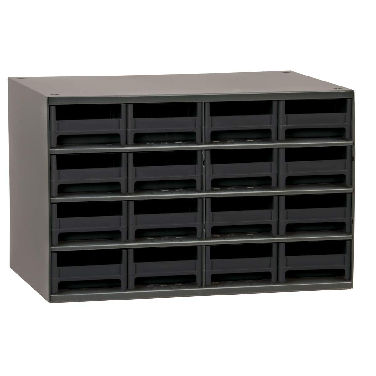 Akro-Mils Steel Garage Storage Cabinet, Small Parts Organizer Metal Cabinet for Hardware, Nails, Screws, Bolts, Nuts, and More, 17" W x 11" D x 11" H, 20-Drawer, Gray Cabinet/Gray Drawers (19320)