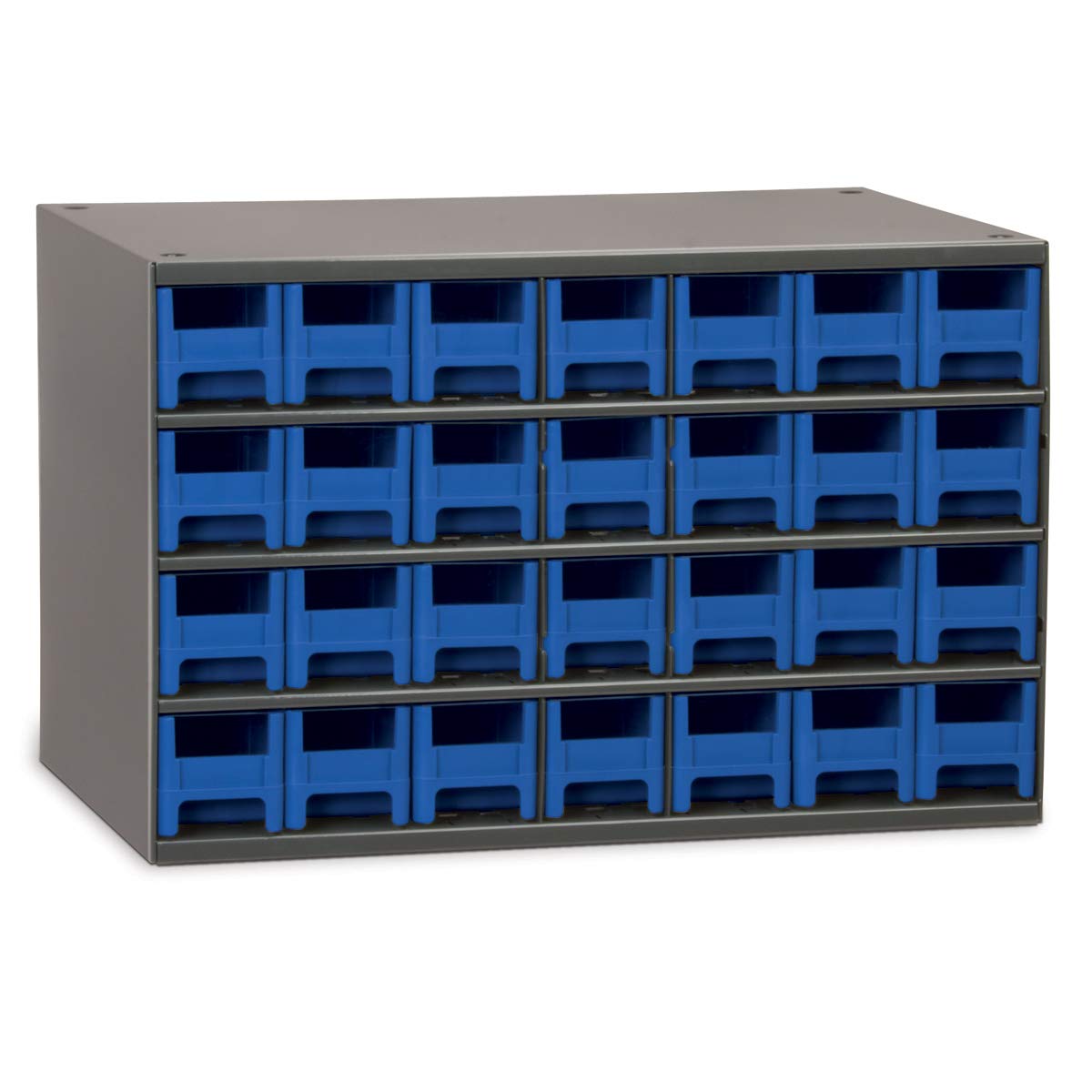Akro-Mils Steel Garage Storage Cabinet, Small Parts Organizer Metal Cabinet for Hardware, Nails, Screws, Bolts, Nuts, and More, 17" W x 11" D x 11" H, 20-Drawer, Gray Cabinet/Gray Drawers (19320)
