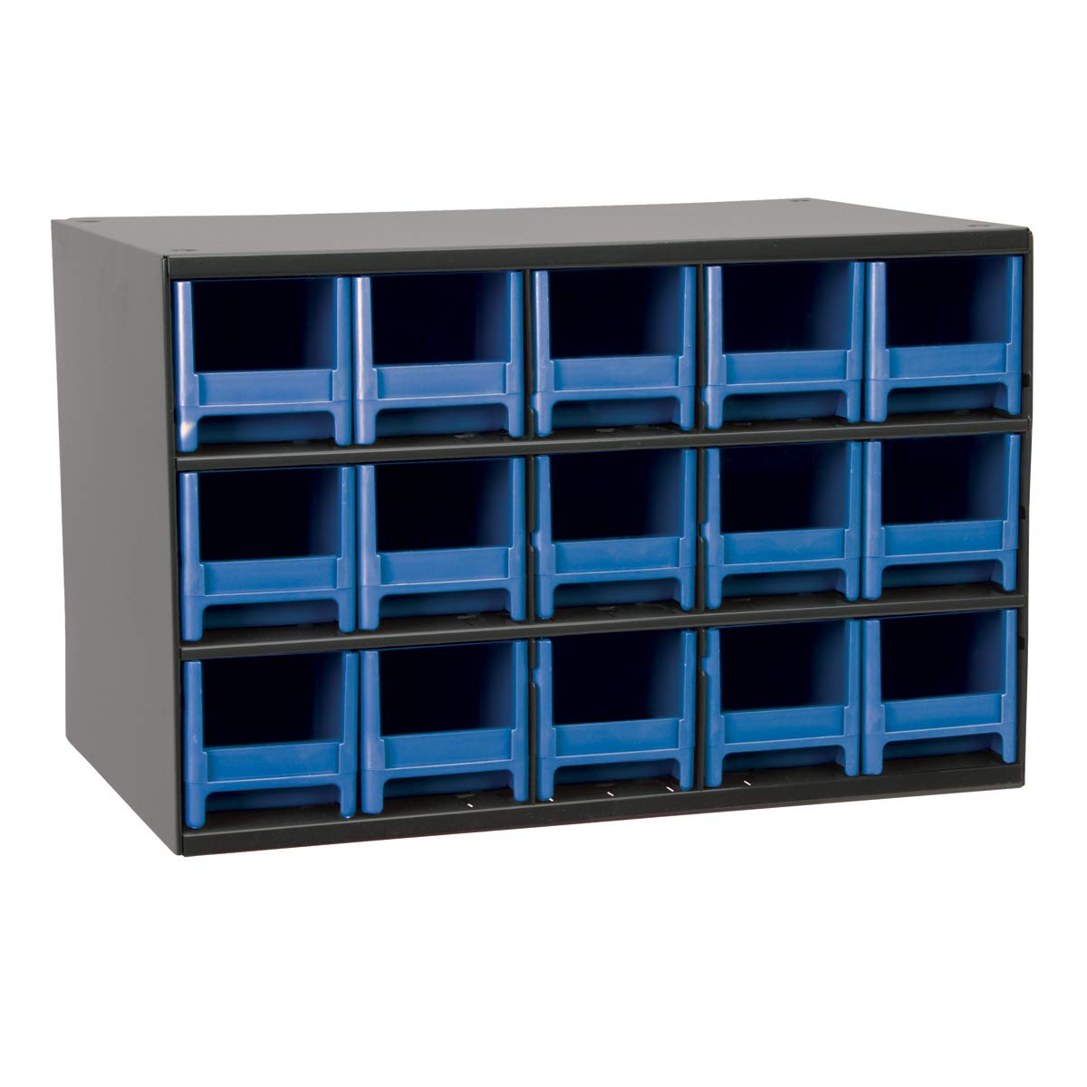 Akro-Mils Steel Garage Storage Cabinet, Small Parts Organizer Metal Cabinet for Hardware, Nails, Screws, Bolts, Nuts, and More, 17" W x 11" D x 11" H, 20-Drawer, Gray Cabinet/Gray Drawers (19320)