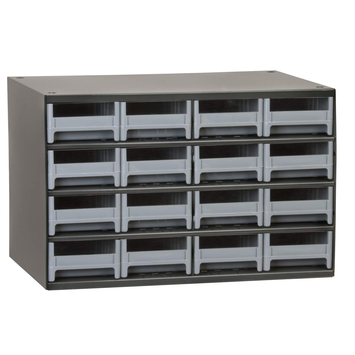 Akro-Mils Steel Garage Storage Cabinet, Small Parts Organizer Metal Cabinet for Hardware, Nails, Screws, Bolts, Nuts, and More, 17" W x 11" D x 11" H, 20-Drawer, Gray Cabinet/Gray Drawers (19320)