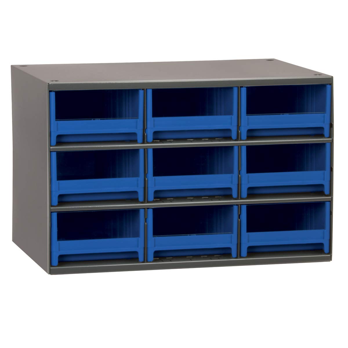 Akro-Mils Steel Garage Storage Cabinet, Small Parts Organizer Metal Cabinet for Hardware, Nails, Screws, Bolts, Nuts, and More, 17" W x 11" D x 11" H, 20-Drawer, Gray Cabinet/Gray Drawers (19320)