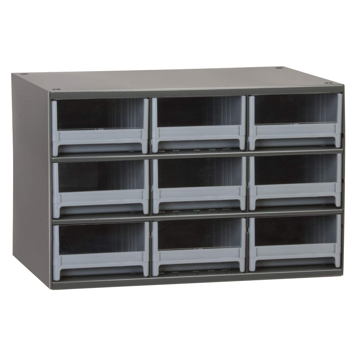 Akro-Mils Steel Garage Storage Cabinet, Small Parts Organizer Metal Cabinet for Hardware, Nails, Screws, Bolts, Nuts, and More, 17" W x 11" D x 11" H, 20-Drawer, Gray Cabinet/Gray Drawers (19320)