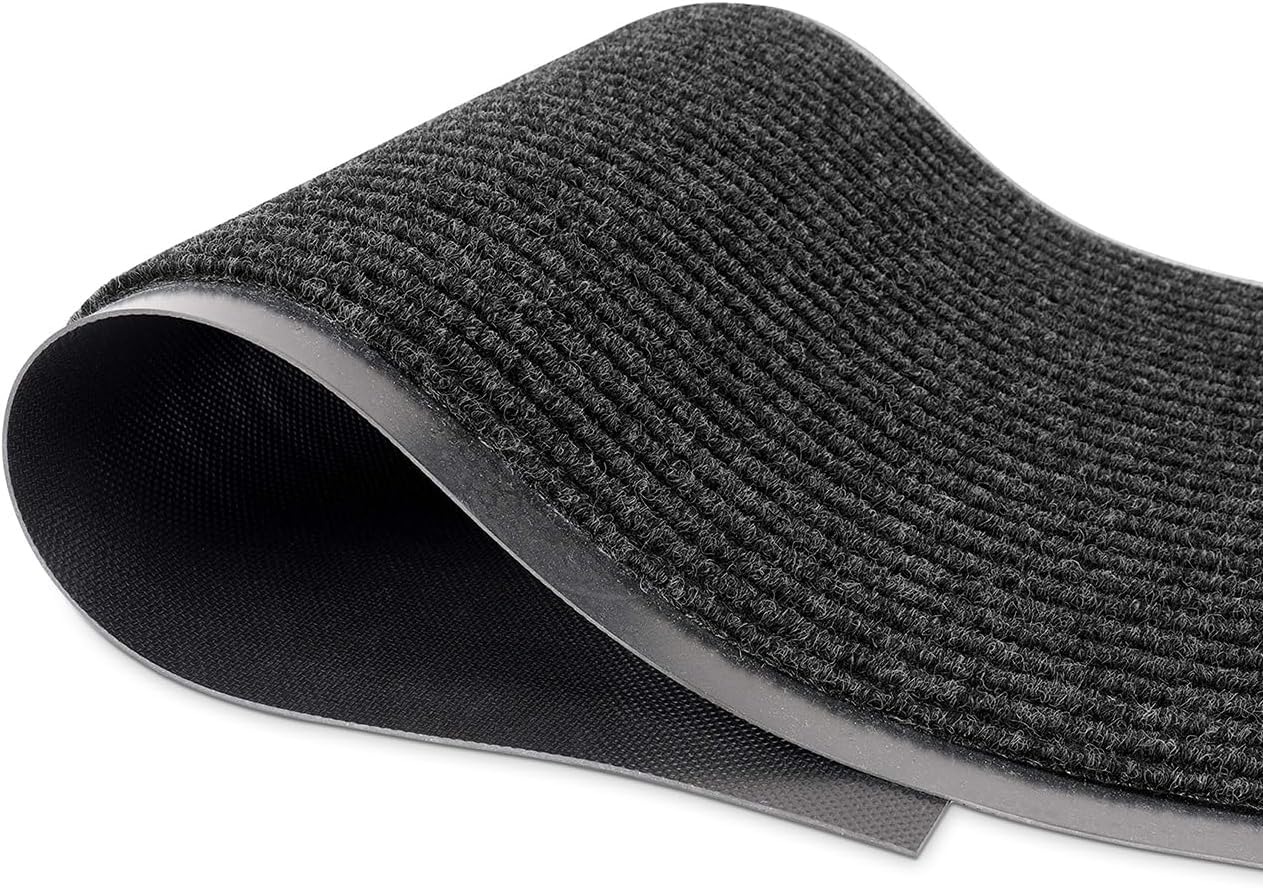 LuxUrux® Durable Rubber 3'x5' Commercial Door Mat - Heavy Duty, Indoor/Outdoor, Easy Clean, Waterproof, Patio, Garage - Commercial Floor Mat for Entry (3 x 5 Feet)