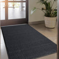 LuxUrux® Durable Rubber 3'x5' Commercial Door Mat - Heavy Duty, Indoor/Outdoor, Easy Clean, Waterproof, Patio, Garage - Commercial Floor Mat for Entry (3 x 5 Feet)
